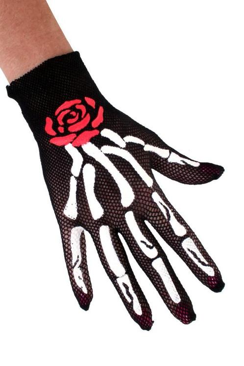 Handschoenen Kind Skelet Gaas Kinder Handschoentjes Skeleton, Hobby en Vrije tijd, Feestartikelen, Carnaval, Feestartikel, Nieuw
