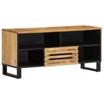 vidaXL Tv-meubel 100x34x46 cm massief ruw mangohout, Huis en Inrichting, Woonaccessoires | Cd- en Dvd-rekken, Verzenden, Nieuw