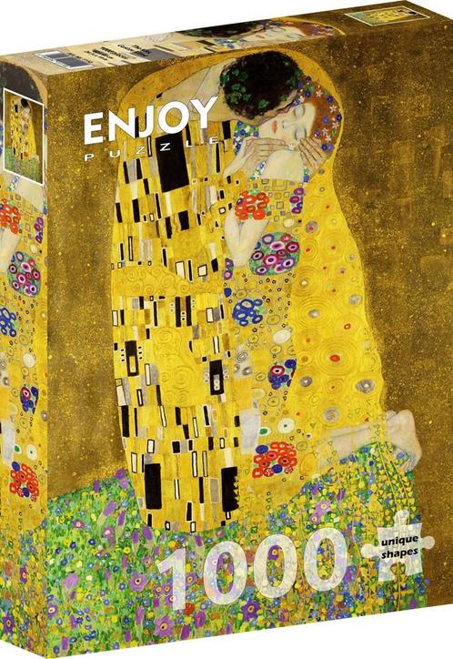 Gustav Klimt - Der Kuss Puzzel (1000 stukjes) | Enjoy Puzzle, Hobby en Vrije tijd, Denksport en Puzzels, Nieuw, Verzenden