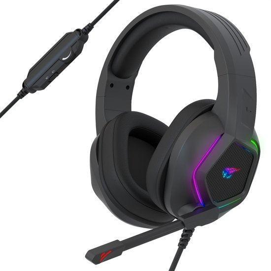 2dekans | Strex Gaming Headset met Microfoon & RGB, Audio, Tv en Foto, Luidsprekers, Zo goed als nieuw, Ophalen of Verzenden