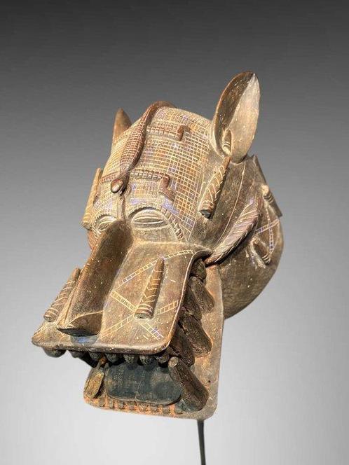 Uitzonderlijk masker Senofou (38 CM) - helm / masker senofou, Antiek en Kunst, Kunst | Niet-Westerse kunst