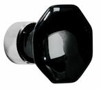 Meubelknop Octo porselein 34mm zwart/glans nikkel, Nieuw, Ophalen of Verzenden