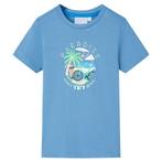 vidaXL Kindershirt 92 middenblauw, Verzenden, Nieuw