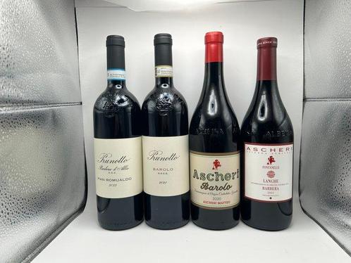 2021 Barolo Prunotto 2020 Barolo Ascheri Matteo 2022 Barbera, Verzamelen, Wijnen