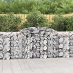 vidaXL Schanskorven 3 st gewelfd 300x50x100/120 cm ijzer, 100 cm of meer, Verzenden, Nieuw, Metaal