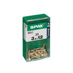 Spax Houtschroef 3.5x12mm - Phillips Z2 - 25 stuks, Doe-het-zelf en Verbouw, IJzerwaren en Bevestigingsmiddelen, Verzenden, Nieuw