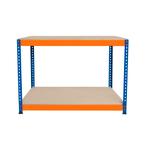 Werkbank met 2 Planken S-Rax - Werkstation 300 kg -, Verzenden