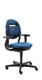 Ahrend 220 Blue Jeans ergonomische, refurbished bureaustoel, Huis en Inrichting, Bureaustoelen, Blauw, Ergonomisch, Ophalen of Verzenden