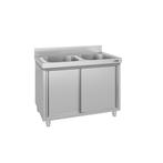 GGM Gastro | Spoelbakkast ECO - 1200x600mm - met 2 |, Verzenden, Nieuw in verpakking, RVS Meubilair