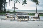 Stoel-Bank Loungeset Alstrup Wicker & Acaciahout The, Tuin en Terras, Tuinsets en Loungesets, Verzenden, Nieuw