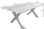 Eettafel WILD 160cm tafelblad 50mm witwashed wild eiken-look, Ophalen of Verzenden, Nieuw