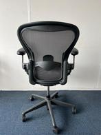 Herman Miller Aeron Remastered, Graphite, Maat B, Verzenden, Zwart, Zo goed als nieuw, Bureaustoel