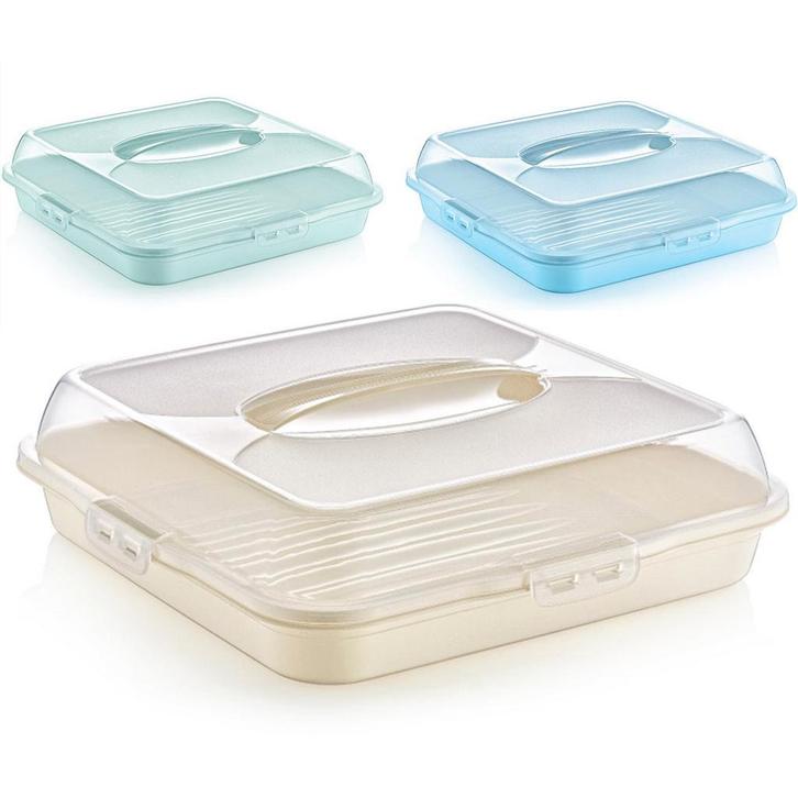 Lock & Fresh Vierkante Taartdoos 35 cm – Cake Bewaar- en, Huis en Inrichting, Keuken | Keukenbenodigdheden, Ophalen of Verzenden