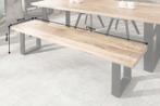 Design bank IRON CRAFT 170cm mangohout ijzer industrieel, Ophalen of Verzenden, Nieuw