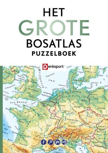 Denksport Het Grote Bosatlas Puzzelboek | 9789492911797 |, Boeken, Hobby en Vrije tijd, Zo goed als nieuw