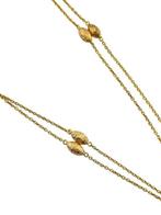 Halsketting - 18 karaat Geel goud, 18K Geelgouden Ketting, Sieraden, Tassen en Uiterlijk, Kettingen, Nieuw