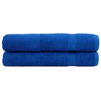 vidaXL Handdoeken SOLUND 2 st 600 g/m² 100x200 cm blauw, Verzenden, Nieuw, Blauw