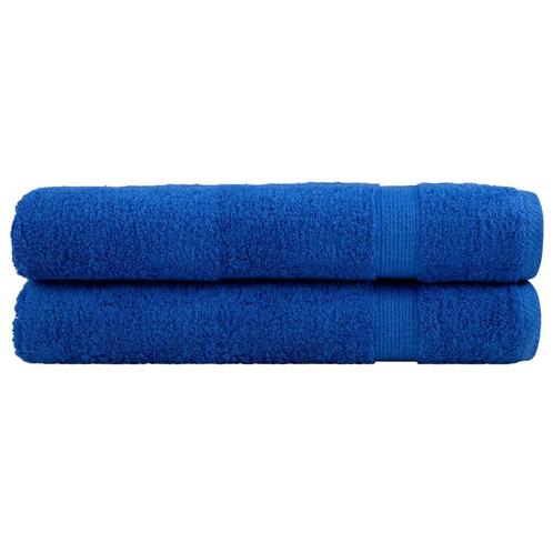 vidaXL Handdoeken SOLUND 2 st 600 g/m² 100x200 cm blauw, Huis en Inrichting, Badkamer | Badtextiel en Accessoires, Blauw, Nieuw