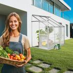 Aluminium muurkas met fundering 192x128x202cm - transparant, Verzenden, Nieuw