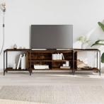 vidaXL Tv-meubel 203x37x50 cm bewerkt hout gerookt, Huis en Inrichting, Kasten | Televisiemeubels, Verzenden, Nieuw, 200 cm of meer