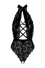 Sexy Lingerie kanten stringbody + size XL - XXL zwart Leg Av, Kleding | Dames, Verzenden