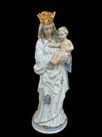 Beeldje - Maria met kindje Jezus - 26 cm - Biscuit porselein