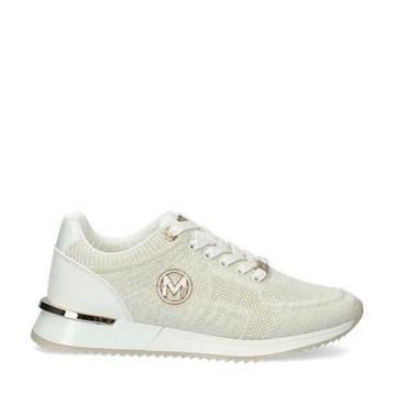 Mexx Gitte Glitter lage sneakers voor dames in het Wit beschikbaar voor biedingen