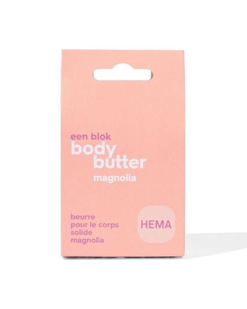 HEMA Blok body butter magnolia 50g 3=50% / 2=30% / 1=20%, Sieraden, Tassen en Uiterlijk, Uiterlijk | Lichaamsverzorging, Nieuw