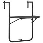 vidaXL Balkontafel hangend 60x64x83,5 cm rattan-look, Tuin en Terras, Tuintafels, Verzenden, Nieuw, Kunststof