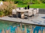 4SO Savanne/Hampton 6-persoons ovale tuinset 240x105 cm. -, Tuin en Terras, Tuinsets en Loungesets, Verzenden, Nieuw, Overige materialen