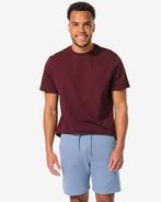 HEMA Heren T-shirt regular donkerrood 2 voor 21.99, Verzenden, Nieuw