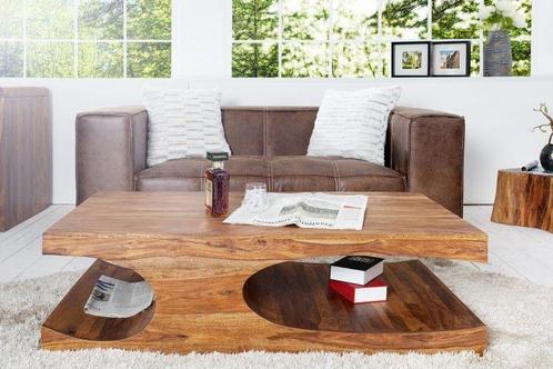 Elegante salontafel CUBUS 120cm Sheesham palissander massief, Huis en Inrichting, Tafels | Salontafels, Ophalen of Verzenden