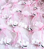 Bedankje Ooievaar blauw en wit met hartvormige pepermuntjes, Verzenden, Nieuw, Feestartikel, Geboorte of Huwelijk