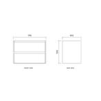 Badmeubelset BWS Riga Met Topplaat 80 cm Kasjmier, Ophalen of Verzenden, Nieuw