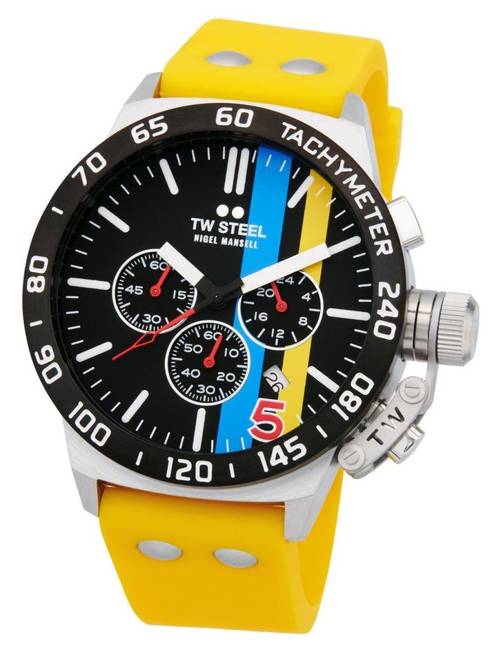 TW Steel TWCS124 Canteen Nigel Mansell Chrono horloge 45 mm, Sieraden, Tassen en Uiterlijk, Horloges | Heren, Kunststof, Nieuw
