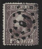 Nederland 1867/1868 - 25 cent donkerviolet, Type II, Perf 14, Postzegels en Munten, Postzegels | Nederland, Gestempeld