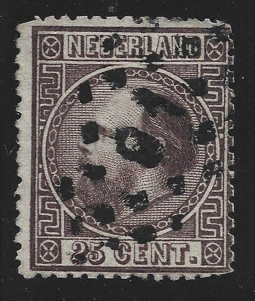 Nederland 1867/1868 - 25 cent donkerviolet, Type II, Perf 14, Postzegels en Munten, Postzegels | Nederland