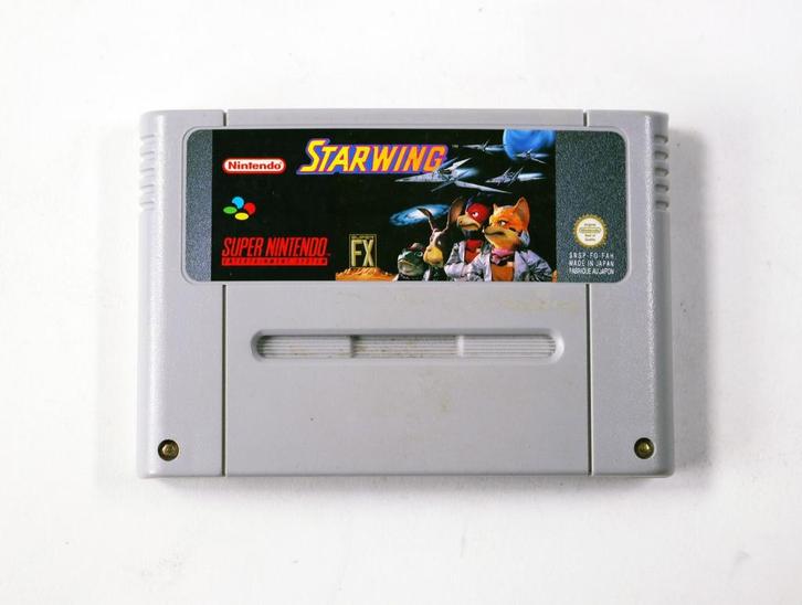 SNES - Starwing - Matige conditie, Spelcomputers en Games, Games | Nintendo Super NES, Ophalen of Verzenden