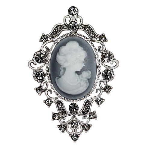 Fako Bijoux® - Broche - Retro - Elisabeth - 43x65mm, Sieraden, Tassen en Uiterlijk, Broches, Verzenden