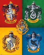 Poster Harry Potter Colourful Crests 40x50cm, Verzamelen, Posters, Verzenden, Nieuw, A1 t/m A3