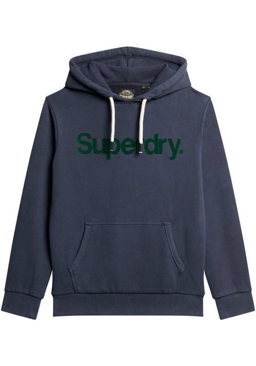-50% Superdry  Superdry Core logo hoodie navy  maat L, Kleding | Heren, Truien en Vesten, Blauw, Nieuw, Verzenden