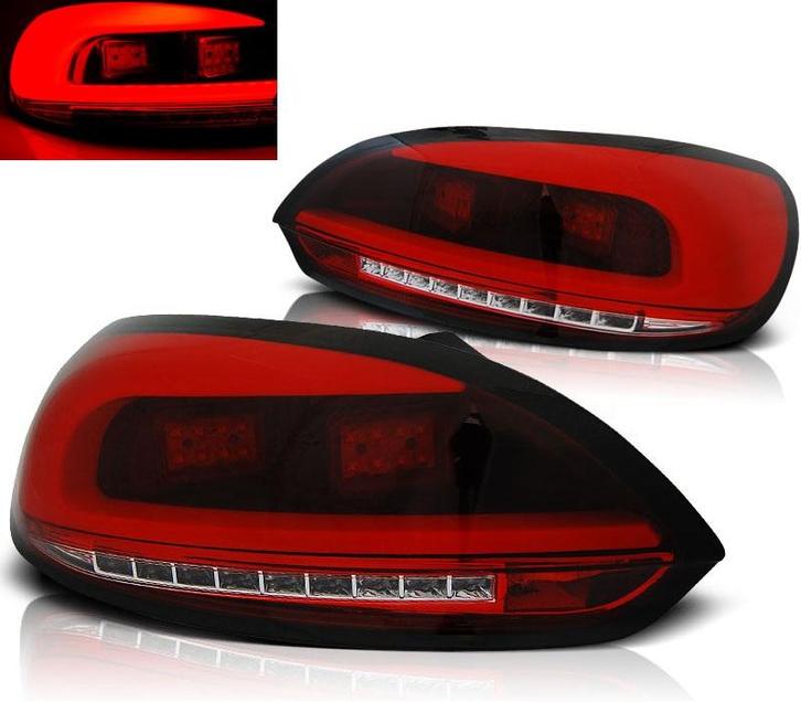 Achterlichten VW Scirocco 08-14 Tube LED rood/helder, Auto-onderdelen, Overige Auto-onderdelen, Ophalen of Verzenden