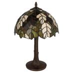 Tiffany tafellamp – Bladmotief &amp; Boomstamvoet – Ø 30,5 × H, Huis en Inrichting, Verzenden, Nieuw