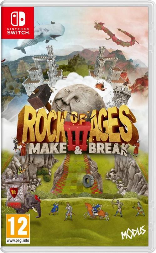 Rock of Ages 3 (Nintendo Switch), Spelcomputers en Games, Games | Nintendo Switch, Gebruikt, Vanaf 7 jaar, Verzenden