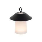 Tafellamp mushroom zwart incl. LED oplaadbaar - Ivan, Nieuw, Kunststof, Design, Minder dan 50 cm