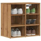 vidaXL Schoenenkast 52x30x50 cm artisanaal eikenkleur, Huis en Inrichting, Kasten | Overige, Verzenden, Nieuw