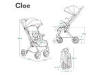 LIONELO Cloe Opvouwbare lichtgewicht kinderwagen voor een, Verzenden, Zo goed als nieuw