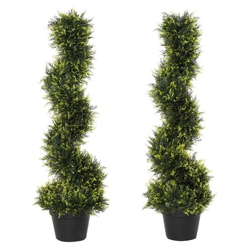 TRUUSK Set Van 2 Grote Kunstmatige Cederbomen Van 90 Cm, Kun, Huis en Inrichting, Woonaccessoires | Kunstplanten en Kunstbloemen