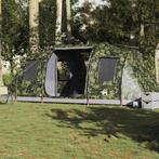 vidaXL Tunneltent 4-persoons waterdicht camouflage, Caravans en Kamperen, Verzenden, Nieuw, Tot en met 2