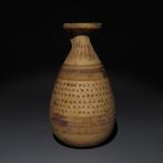 Oud-Grieks Keramiek Aryballos. 6e eeuw v.Chr. 9 cm hoogte.